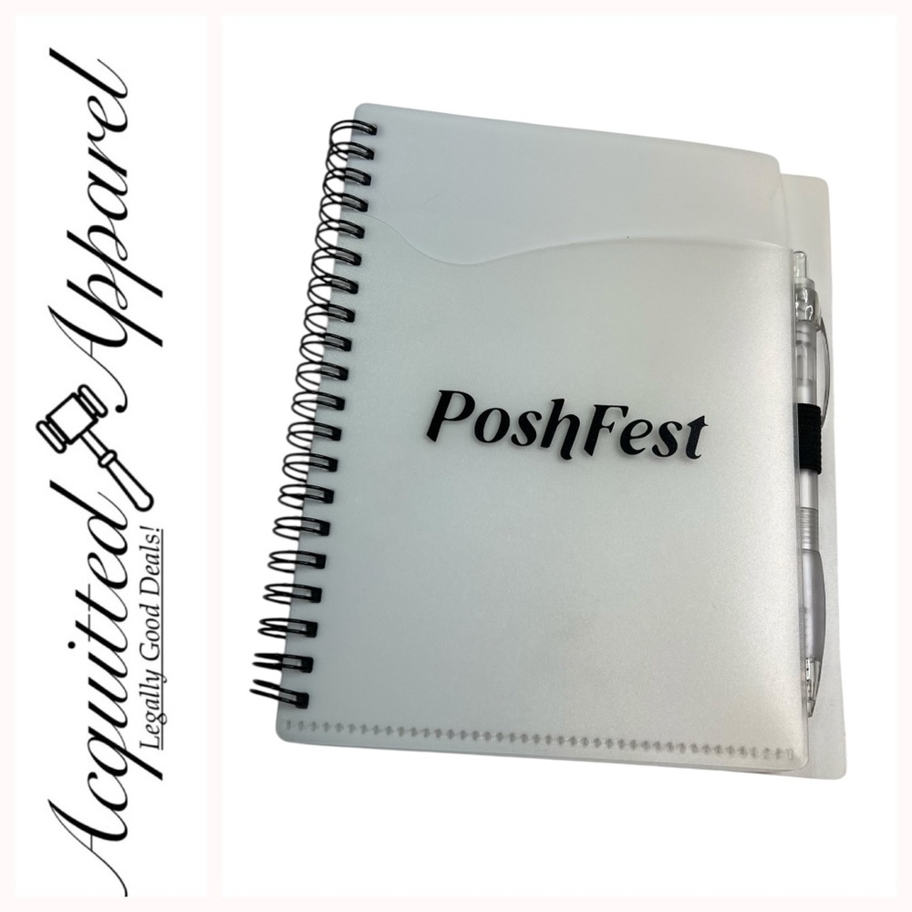 PoshFest Notebook With Pen Front Binder